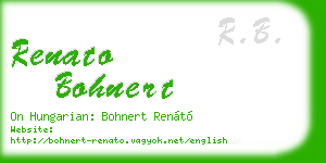 renato bohnert business card