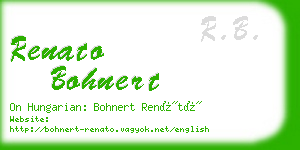 renato bohnert business card